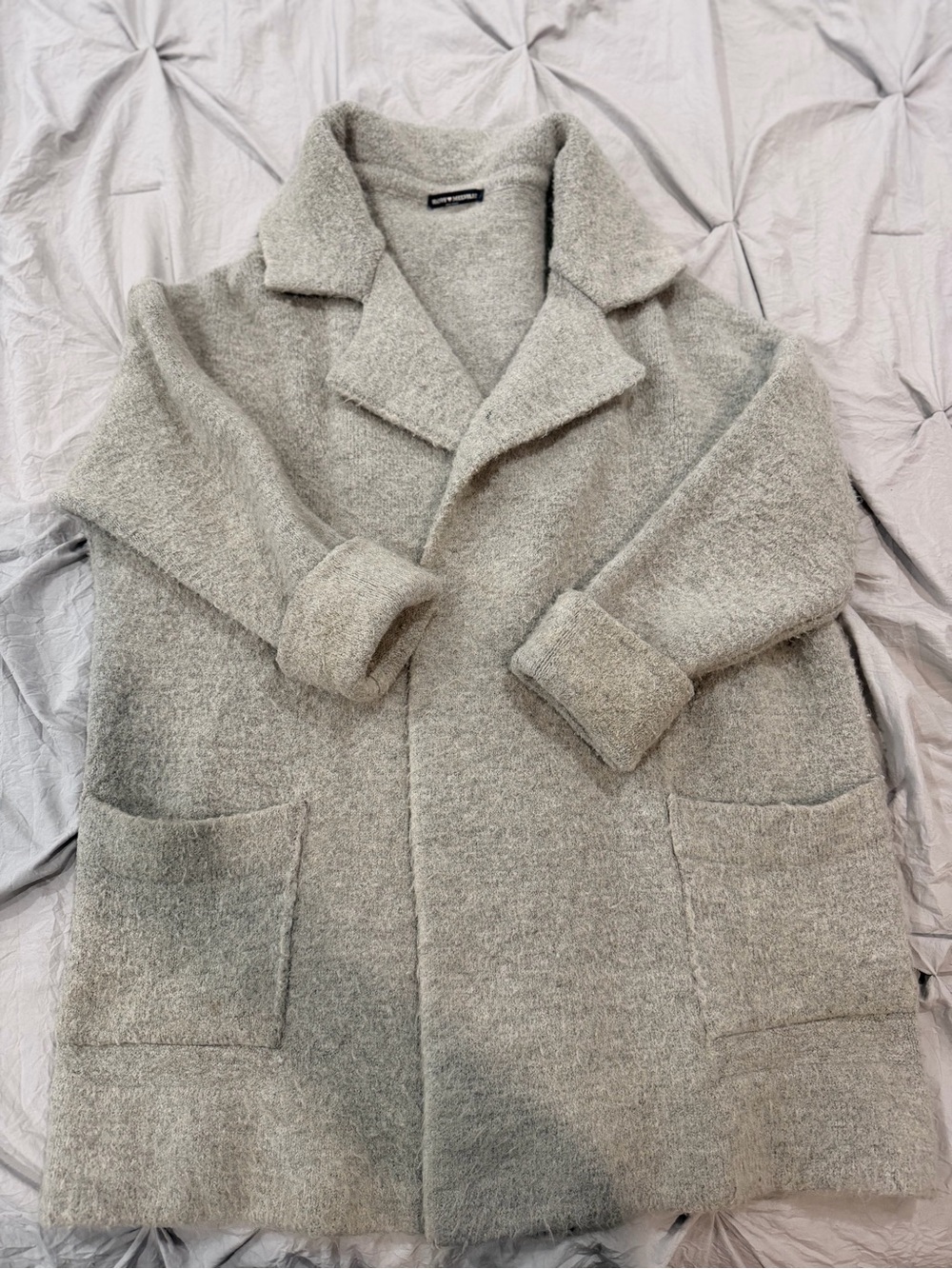 Brandy Melville Light Gray Pea Coat